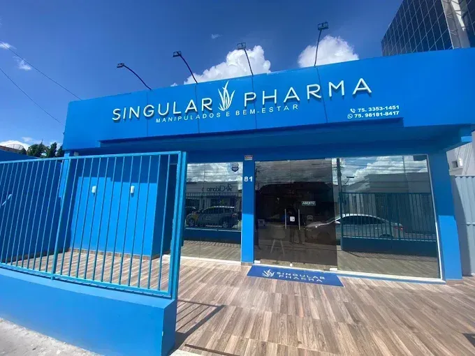 Fachada da unidade Singular Pharma em Recôncavo